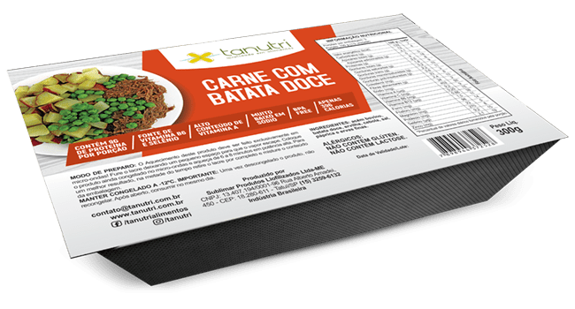 Tanutri | Comida Congelada Saudável | Refeições | Carne com Batata Doce