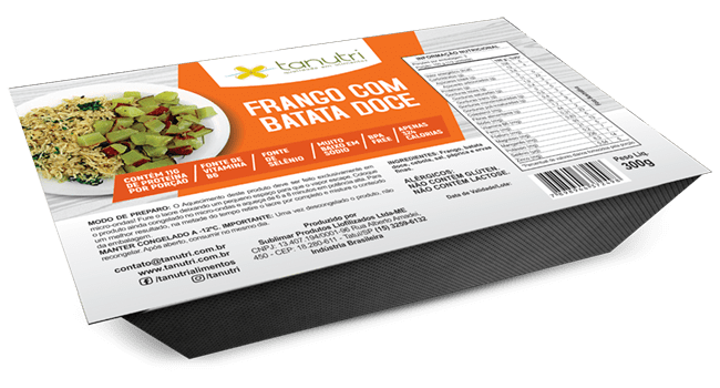 Tanutri | Comida Congelada Saudável | Refeições | Frango com Batata Doce