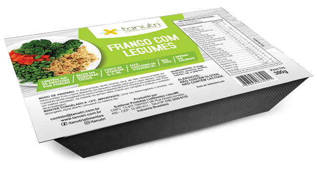 Tanutri | Comida Congelada Saudável | Refeições | Frango com Legumes