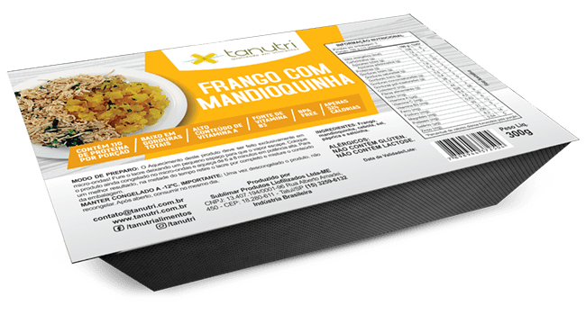 Tanutri | Comida Congelada Saudável | Refeições | Frango com Mandioquinha