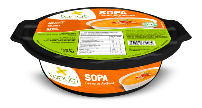 Tanutri | Comida Congelada Saudável | Sopas e Caldos | Creme de Abóbora