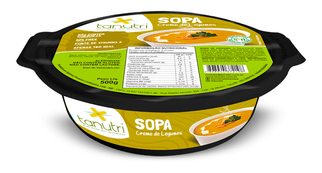 Tanutri | Comida Congelada Saudável | Sopas e Caldos | Creme de Legumes
