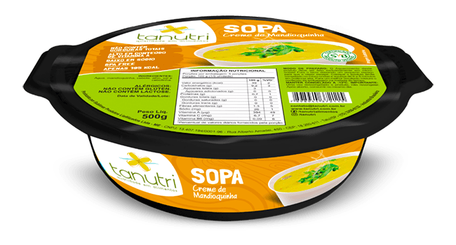 Tanutri | Comida Congelada Saudável | Sopas e Caldos | Creme de Mandioquinha