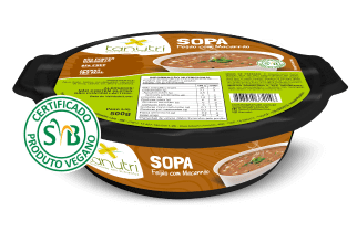 Tanutri | Comida Congelada Saudável | Vegana | Sopa de Feijão com Macarrão